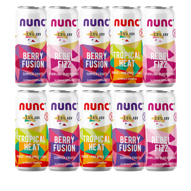 Nunc - Sampler Pack of Alcoholic Nunc (10 x 330ml cans)