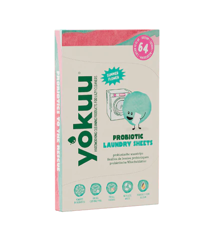 yokuu probiotic laundry sheets packaging