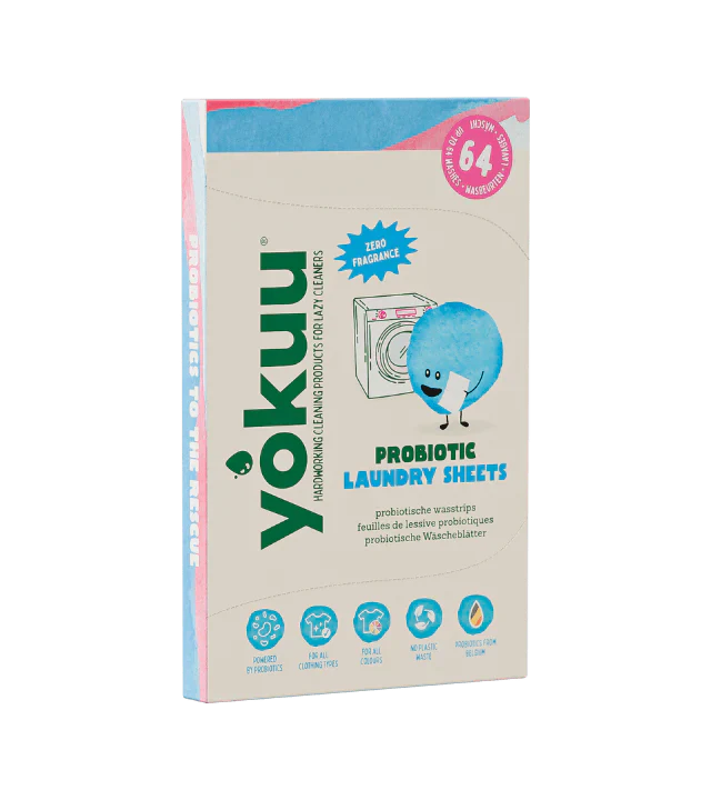 yokuu probiotic laundry sheets packaging