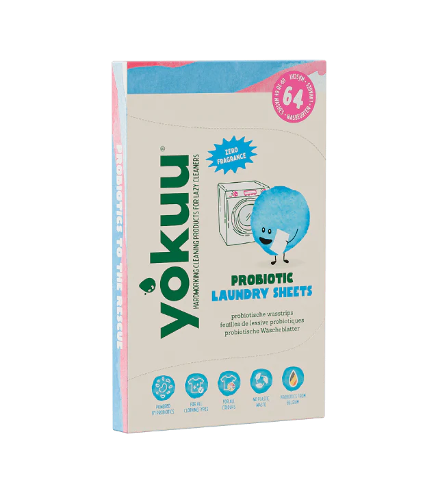 yokuu probiotic laundry sheets packaging