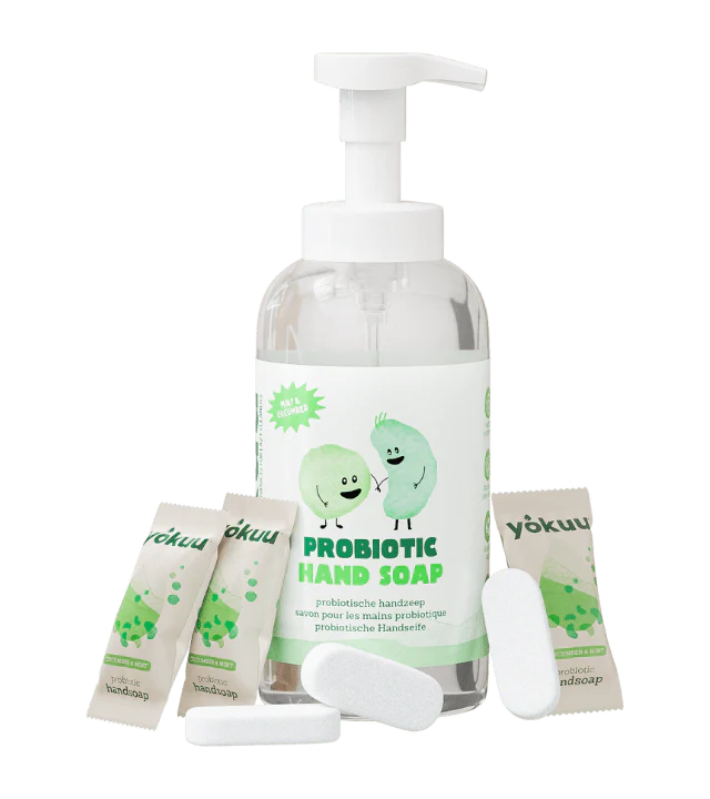 Yokuu Hand Soap - Starter Kit (1 Glass Forever Bottle + 1 Pearl) - Cucumber & Mint