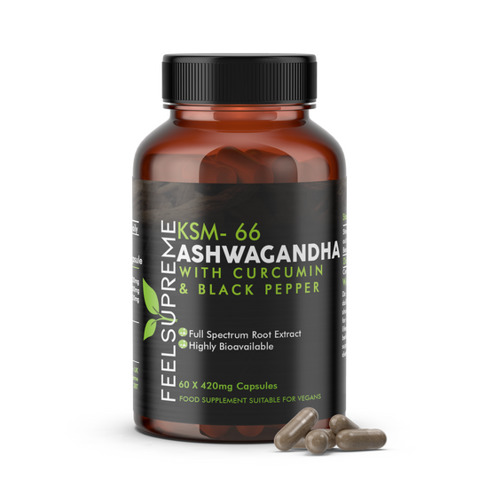 KSM66 Ashwagandha with Curcumin 2 Bottles 10% Saving
