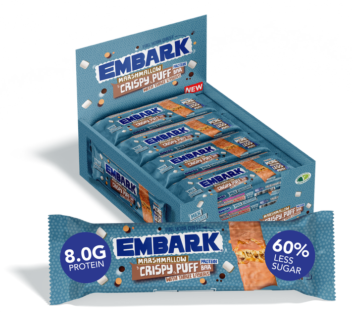 Embark Protein - 10 x Milk Chocolate Marshmallow Crispy Puff Protein Bars