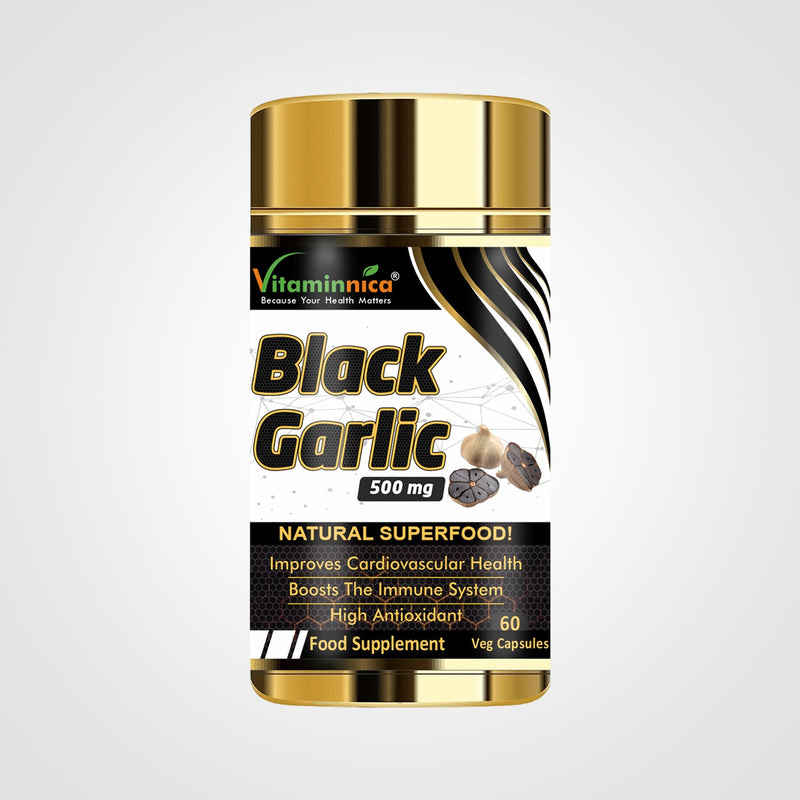 Vitaminnica Black Garlic - Better Immunity & Heart Health -60 Capsules