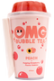 OMG Bubble Tea - Peach Black Tea with Popping Strawberry Bubbles