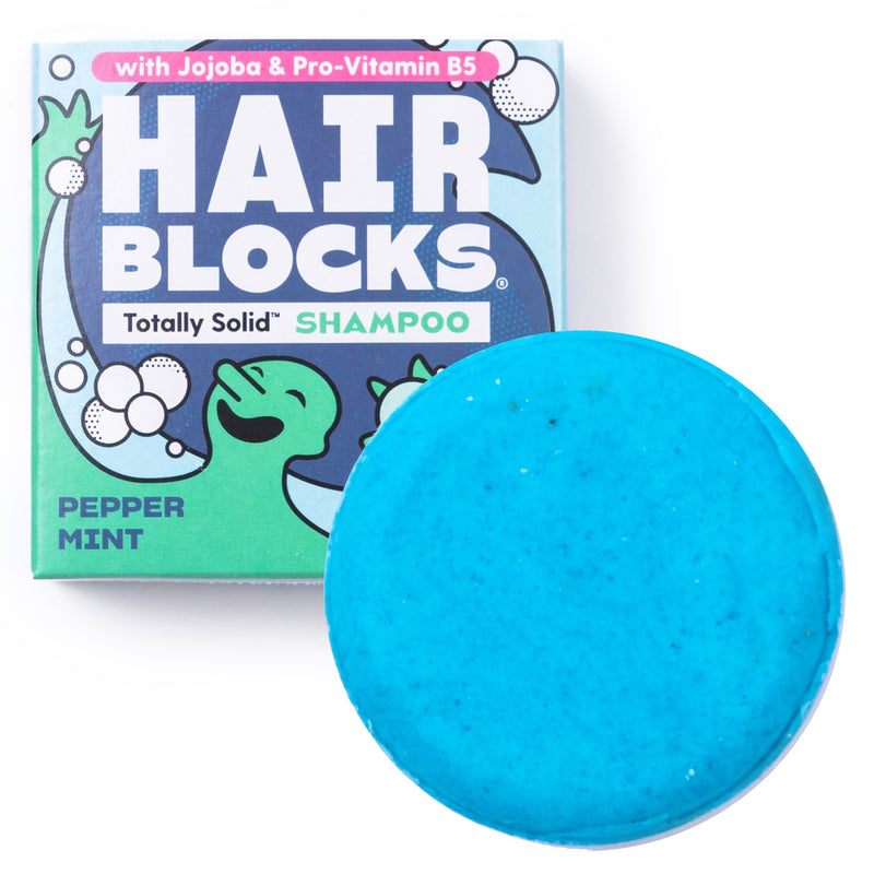 Hair Blocks box from Shower Blocks / pepper mint