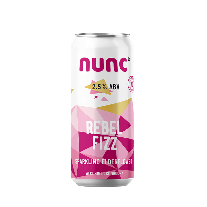 Nunc - Rebel Fizz: Sparkling Elderflower | 2.5% ABV (10 x 330ml cans)